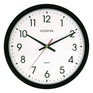 Round Quartz Movement Commercial Wall Clock 14 Inch 3980GG by Geneva Advance Clock Best Price