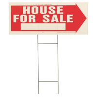10 By 24 Inch House For Sale Sign RS-801 by Hy Ko