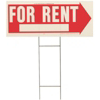 Red and White For Rent Sign RS-806 by Hy Ko