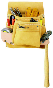 10 Pocket Nail and Tool Tool Pouch 424X by Custom Leathercraft Best Price