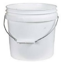 Gal White Plastic Pail 1GL by Leaktite Best Price