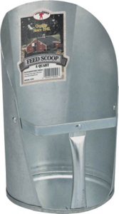 4 Qt Galvanized Feed Scoop 9204 by Miller Manufacturing Best Price