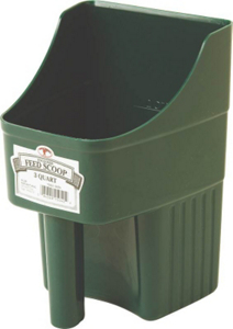 3 Qt Enclosed Feed Scoop Green 150422 by Miller Manufacturing Best Price
