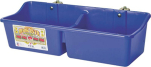 24 Inch Divided Plastic Feeder Blue HFP24DBLUE by Miller Manufacturing Best Price