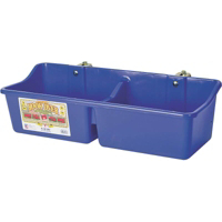 24 Inch Divided Plastic Feeder Blue HFP24DBLUE by Miller Manufacturing
