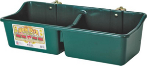 24 Inch Divided Plastc Feeder Green HFP24DGREEN by Miller Manufacturing Best Price