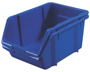 Bin Blue Large Poly BIN-14 by Stack On Products Best Price