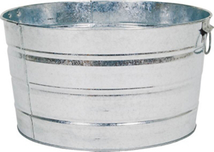10 1/2 Gallon Galvanized Steel Round Tub 1GS by Behrens Best Price