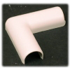 Flat Elbow Cord Cover Ivory C6 by Wiremold