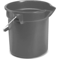 10 Qt Gray Round Bucket 2963 by Newell Rubbermaid Commercial Best Price