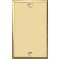 Bright Brass Plated Blank Wall Plate 9BS100 by Jackson Deerfield Best Price
