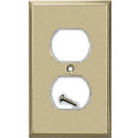 Antique Brass Steel Duplex Outlet Wall Plate 9AB108 by Jackson Deerfield Best Price