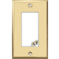 Bright Brass Steel Rocker Gfi Wall Plate 9BS117 by Jackson Deerfield Best Price