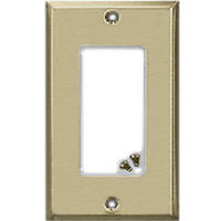 Antique Brass Plated Rocker Gfi Wall Plate 9AB117 by Jackson Deerfield Best Price