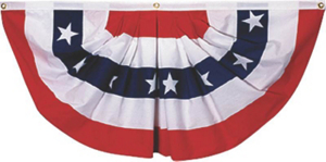 1 1/2 By 3 Inch Mini Pleat With Stars PMF by Valley Forge Flag Best Price