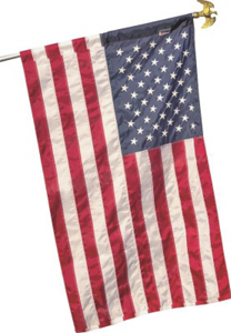 Perma Nyl Nylon Sewn and Embroidered Heavyweight Usa Flag 2 1/2 By 4 Foot 60650 by Valley Forge Flag Best Price
