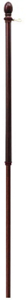 5 Foot Mahogany Pole With Sleeve 60703 by Valley Forge Flag Best Price