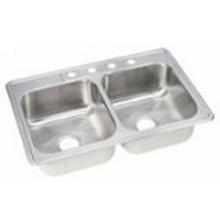 33 By 22 By7 Inch Double Bowl Sink NVP3322LF by Elkay Manufacturing