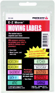 EZ Move Packrite 60Pk 1 Inchx3 Inches Moving Label SP-546 by AllBoxes Direct Best Price