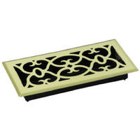 2 1/4 By 12 Inch Brass Floor Register RU212SPT-R by American Metal Best Price