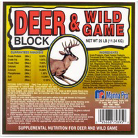 25 Pounds Deer and Wild Gameblock 095668758929 by Manna Pro Best Price