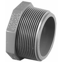 1 1/2 Inch Pvc Schedule 80 Male Pipe Thread Plug PVC 08113  1800HA by Charlotte Pipe and Foundry Best Price