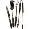 Grill Zone 4 Piece Heavy Forged Stainless Steel Barbeque Tool Set 14561-u595536 by Progressive