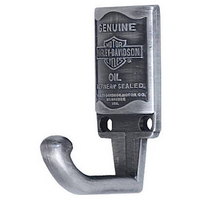 Harley Davidson Roadhouse Collection Oil Can Design Hook Antique Pewter HDL-10102 by Ace Product Management Group Best Price