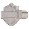 Harley Davidson Roadhouse Collection Bar and Shield Silhouette Design Cabinet Knob Brushed Nickel HDL-10113 by Ace Product Management Group