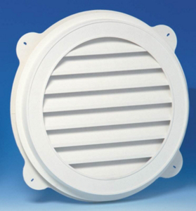 22 Inch White Vinyl Round Gable Vent 626055-00 by Canplas Best Price
