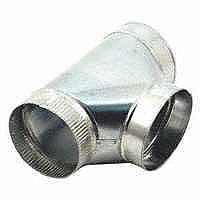 5 Inch 26 Gauge Galvanized Stove Pipe Tee 5-304-EZ by Gray Metal Products