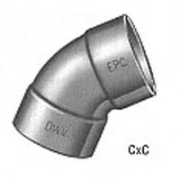 1 1/2 45 Degree Dwv Elbow 46354 by Elkhart Products Best Price