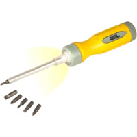 Master Mechanic 6 Bit Lighted Screwdriver