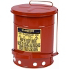 6 Gallon Red Oily Waste Can 09100 by Justrite Manufacturing