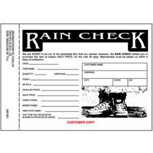 25 Pack Rain Check 100081 by Centurion Best Price