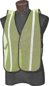 Lime With White Reflective Safety Vest 1 Size 3017591 by Jackson Safety Best Price