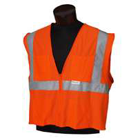 Vest Cl2 Mesh Or/Slv Dlx Xl/2X 3022282 by Jackson Safety