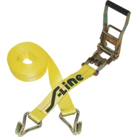 2Inch By 27 Foot Ratchet Strap With Wire Hook 557-WHK by S Line