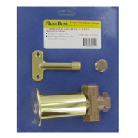 5/16 Combo Log Lighter Valve Polished Brass L75-010 by Jones Stephens