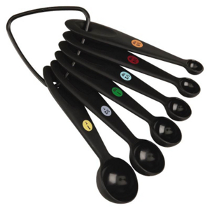 6 Piece Black Measuring Spoon Set 76081 by Oxo International Best Price