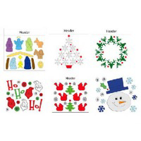 Christmas Gel Clings 12 by 12 12153D by Impact Innovations Best Price