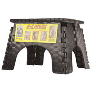 Ez Fold Black Stepstool 101-6BK by B and R Plastics Best Price