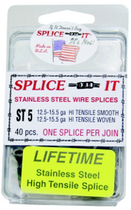 Splice It Stainless Steel Fence Splices ST5 by New Farm Products Best Price