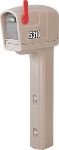 Mailmaster Trimline Standard Gray Mailbox Post 531800 by Step2 Best Price