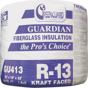 15 Inch By 32 Foot Fiberglass Insulation GU413 by Guardian Building Products Best Price