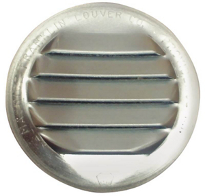 1 1/2 Inch Round Mill Finish Aluminum Screen Louver RL-100 1.5 by Maurice Franklin Best Price