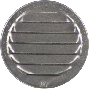 2 1/2 Inch Round Mill Finish Aluminum Screen Louver RL-100 2.5 by Maurice Franklin Best Price