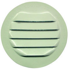 1 Inch Round White Aluminum Screen Louver RLW-100 1 by Maurice Franklin Best Price