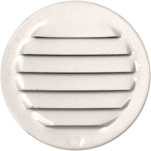 2 Inch Round White Aluminum Screen Louver RLW-100 2 by Maurice Franklin Best Price