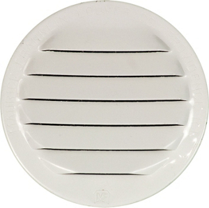 2 1/2 Inch Round White Aluminum Screen Louver RLW-100 2.5 by Maurice Franklin Best Price